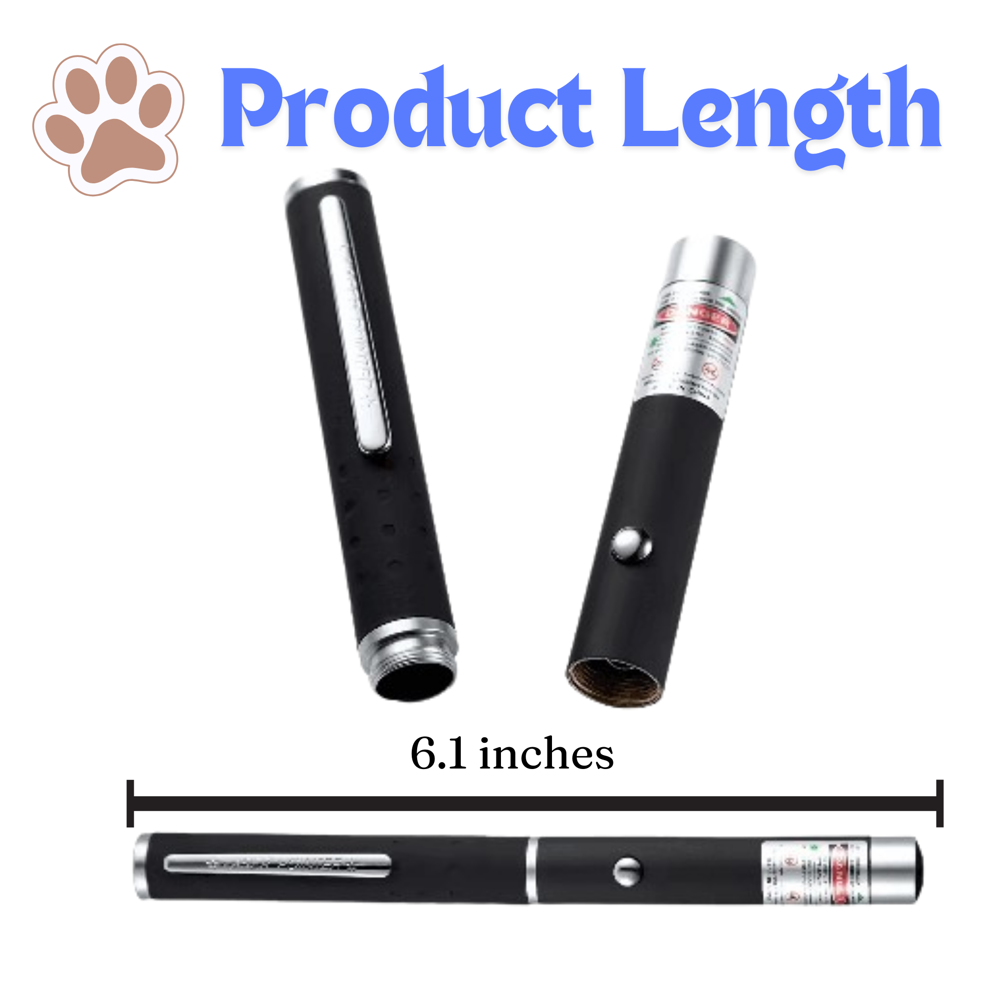 Photon Flick 2 Pack Laser Pointer Pen Visible Light Beam High-Power Long-Range Cat Laser Pointer