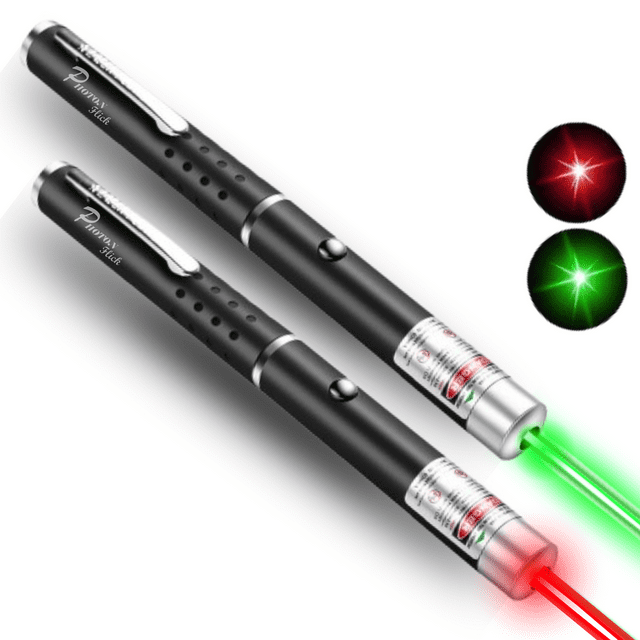 Photon Flick 2 Pack Laser Pointer Pen Visible Light Beam High-Power Long-Range Cat Laser Pointer