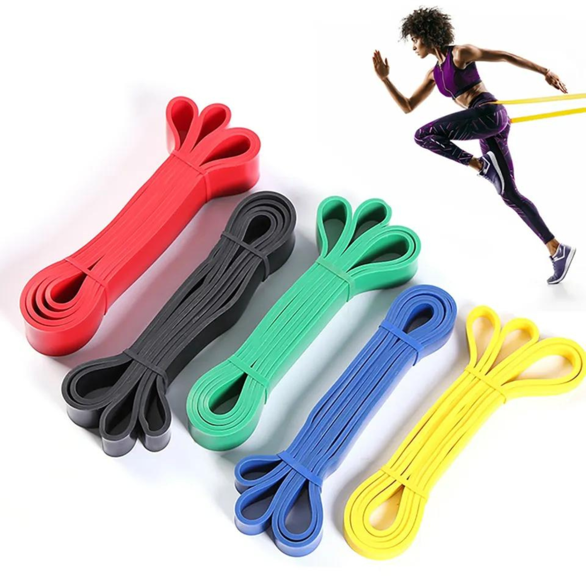 Photon Flick 5 Piece Color - Coded Resistance Bands Set